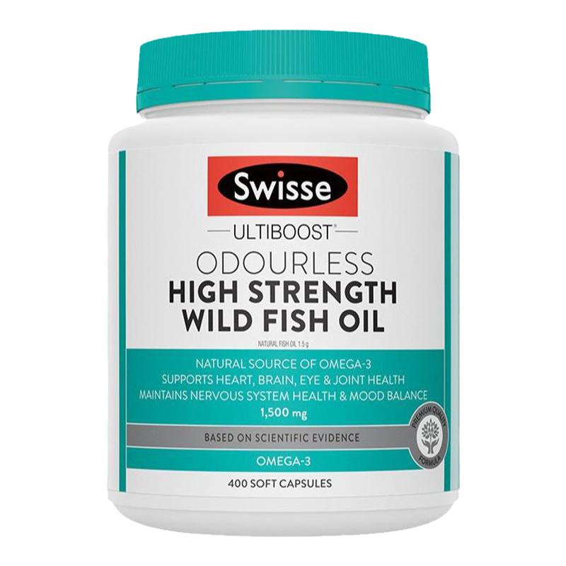 Swisse斯维诗深海鱼油软胶囊澳洲400粒欧米茄omega3中老年dha成人 119元