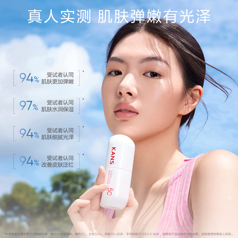 韩束水光白防晒霜美白淡斑SPF50+面部高倍隔离紫外线清爽不粘腻 30元