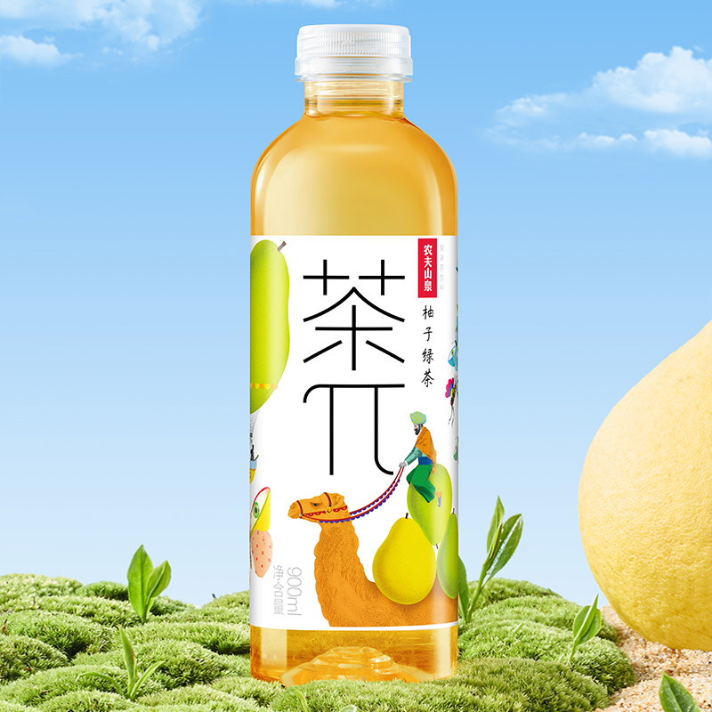 【农夫山泉官方旗舰店】农夫山泉茶π茶派果味茶饮料900ml*12 瓶 71元