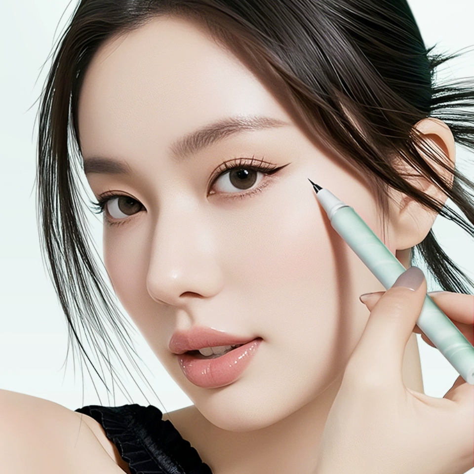 CAB眼线笔不晕染防水防汗持久极细超好用新手初学者卧蚕笔二合一 16.9元