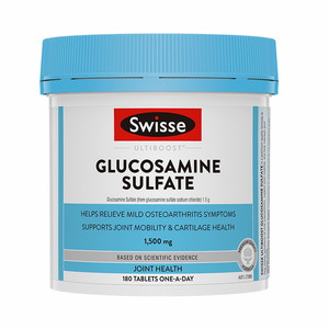 【自营】Swisse斯维诗氨基葡萄糖胺糖维骨力180粒中老年软骨氨糖