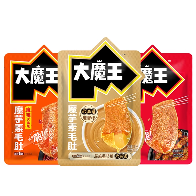 【林一代言】盐津铺子大魔王魔芋素毛肚麻酱味六必居零食休闲食品 18.9元