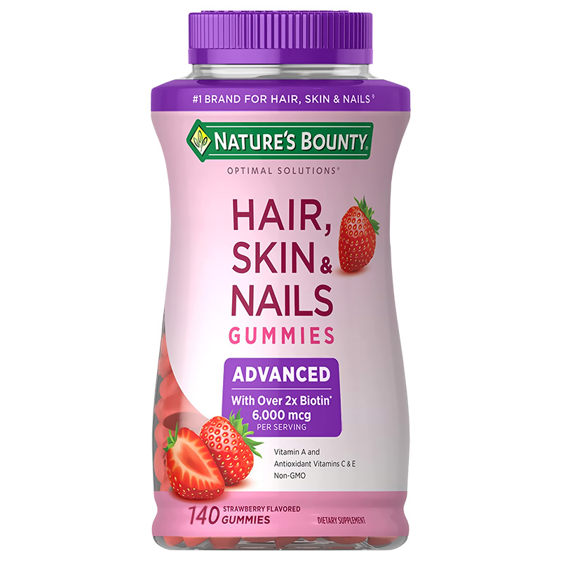 naturebounty雀巢自然之宝升级款发肤甲软糖复合维生素软糖生物素 95.1元