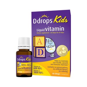 Ddrops滴卓思敏宝ad滴剂婴幼儿vd宝宝补钙D3一岁以上儿童维生素AD
