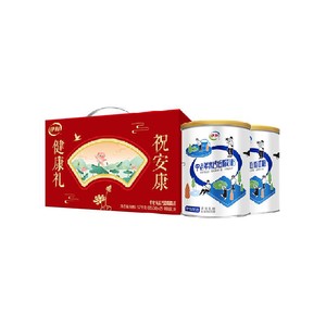 伊利中老年成人营养品高钙低脂牛奶粉700g*2礼盒营养早餐冲饮奶粉