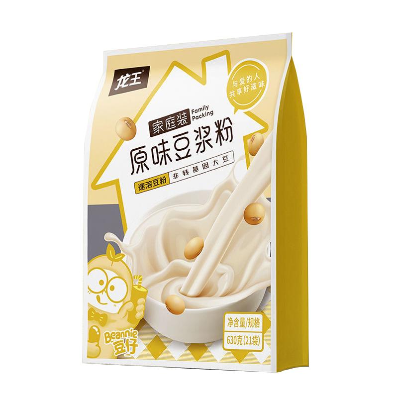 龙王豆浆粉原味630g官方正品脱皮豆浆学生儿童成人营养早餐冲饮 19.9元