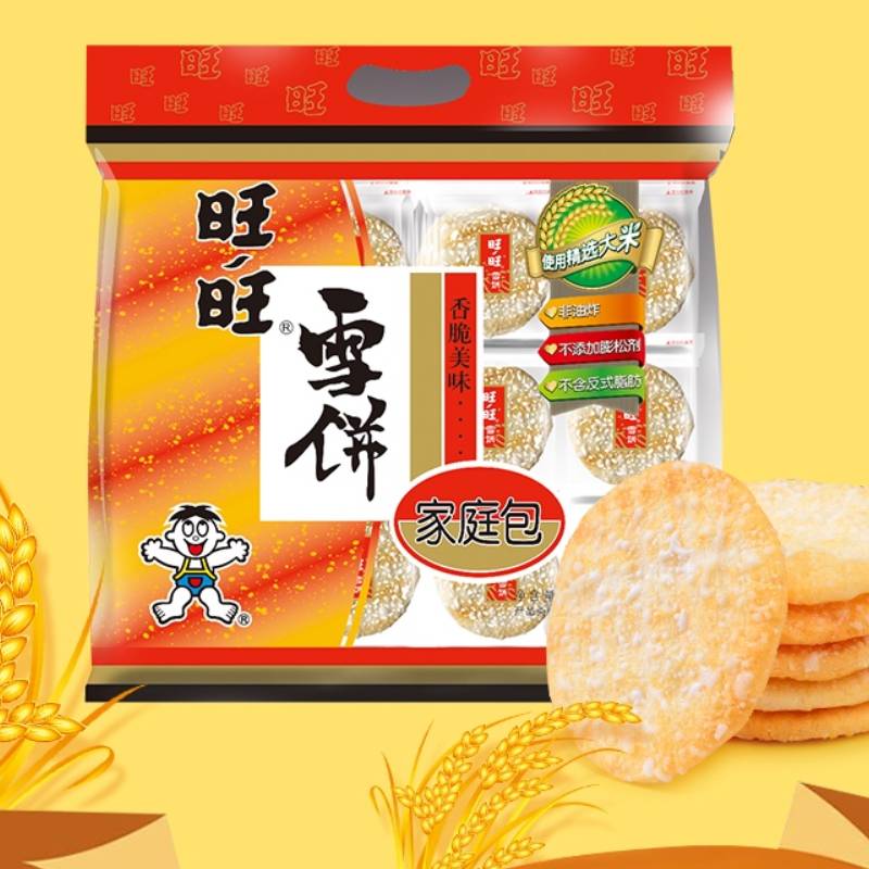 旺旺膨化米果雪饼400g休闲饼干小吃儿童零食食品 10.9元