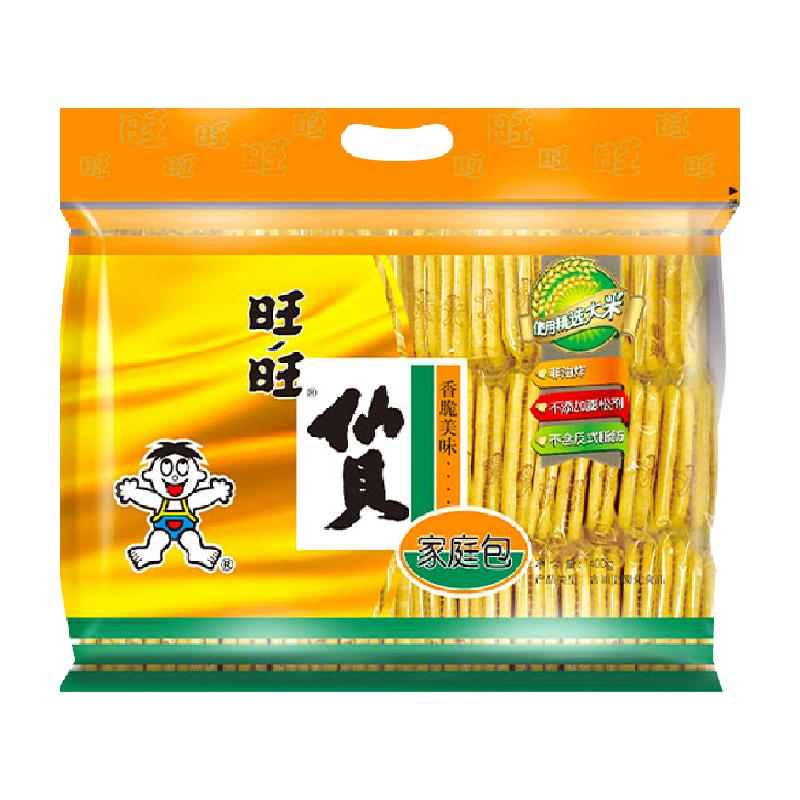 旺旺仙贝400g休闲饼干儿童小吃下午茶膨化零食 15.9元