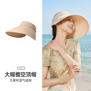 骆驼大帽檐高倍防晒帽2025夏季女新款骑车吹不翻遮阳盆帽太阳帽子