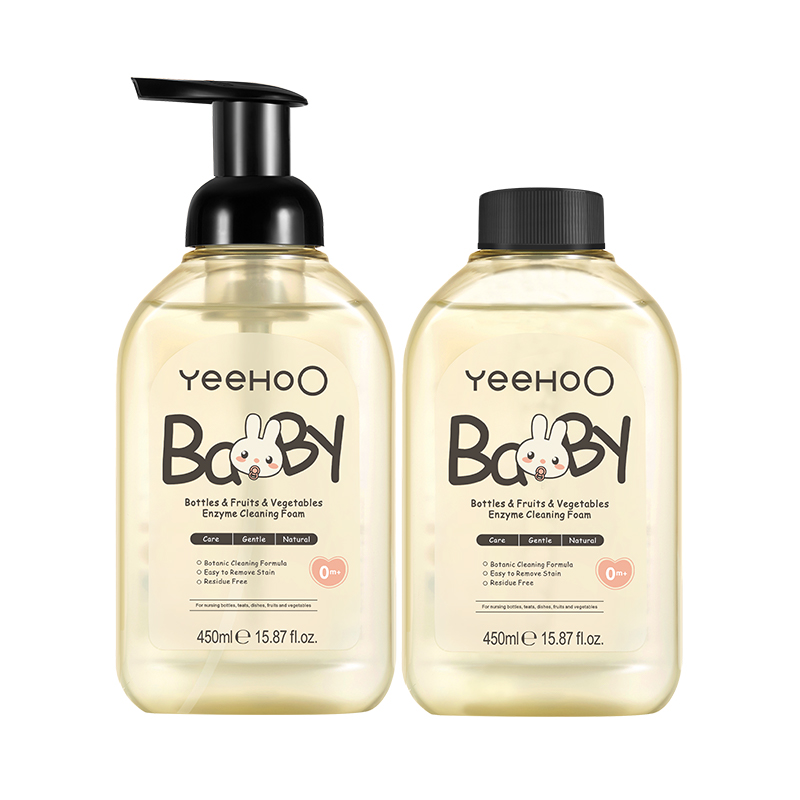 英氏婴幼儿奶瓶果蔬清洗剂洗洁液宝宝专用餐具玩具清洁 34元