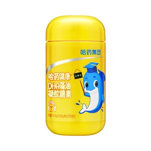 哈药dha藻油软胶囊儿童学生进口DHA藻油凝胶糖果非增强改善