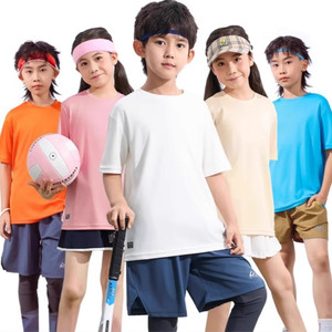 KDP真维斯童装短袖T恤男女儿童防晒速干衣2025夏新款户外运动短T