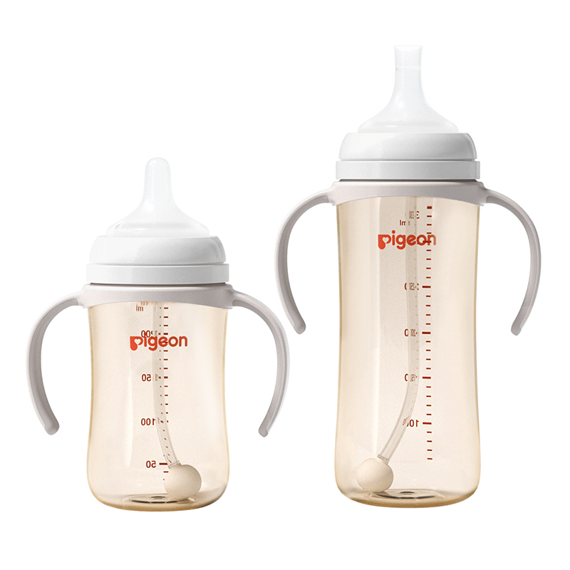 贝亲自然离乳PPSU重力球吸管杯双把手奶瓶食品接触用官方旗舰店 139元