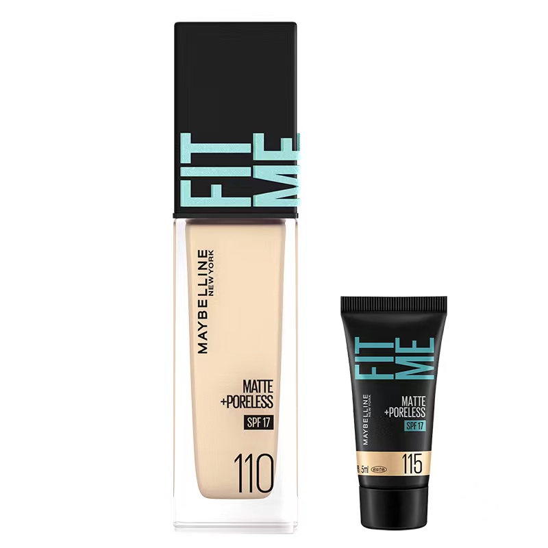 美宝莲FITMEPRO粉底液干皮遮瑕水润持久不脱妆防晒控油奶油肌Z 79元