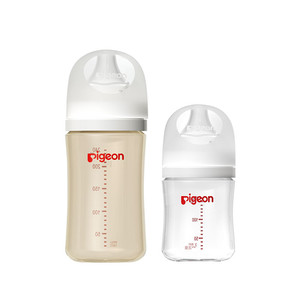贝亲奶瓶套装新生儿防胀气宽口玻璃奶瓶160ml+ppsu奶瓶240ml官旗