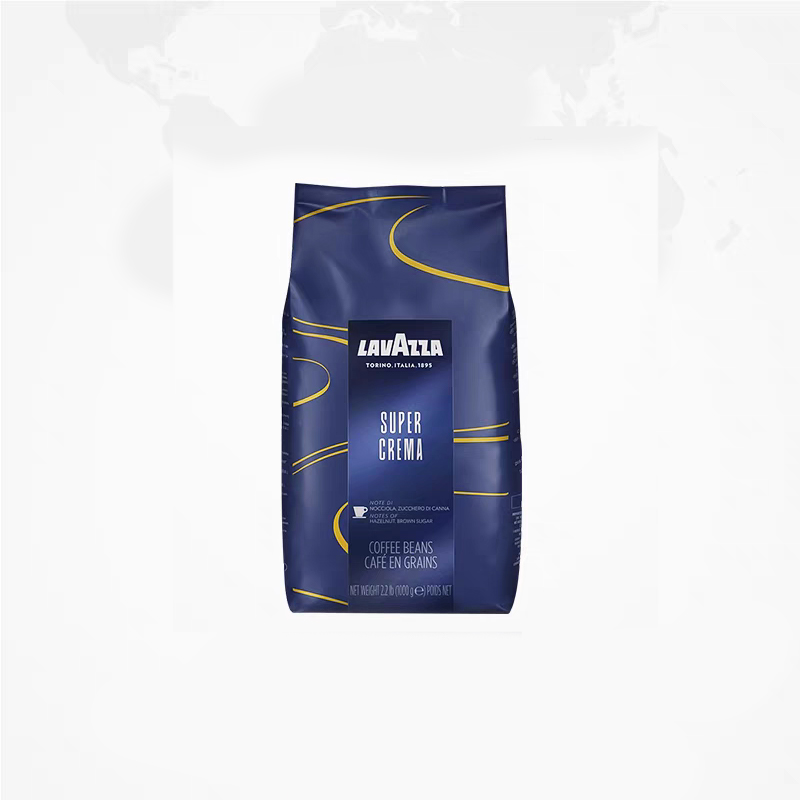【自营】LAVAZZA拉瓦萨Super Crema意式醇香咖啡豆1kg中度烘焙 133.8元