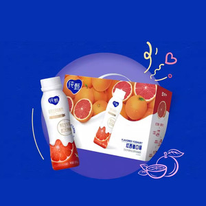 蒙牛纯甄轻酪乳风味酸奶红西柚口味230g×10瓶整箱新老包装随机发