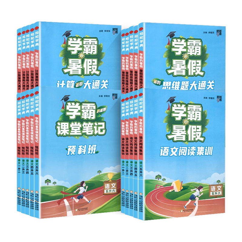 当当网2025年经纶学霸暑假计算大通关一升二升三升四升五升六年级衔接暑假作业阅读理解专项训练书小学数学思维大通关语文阅读集训 10元