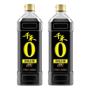千禾零添加酱油御藏380天1L 酿造特级生抽家用调味官方直营旗舰店