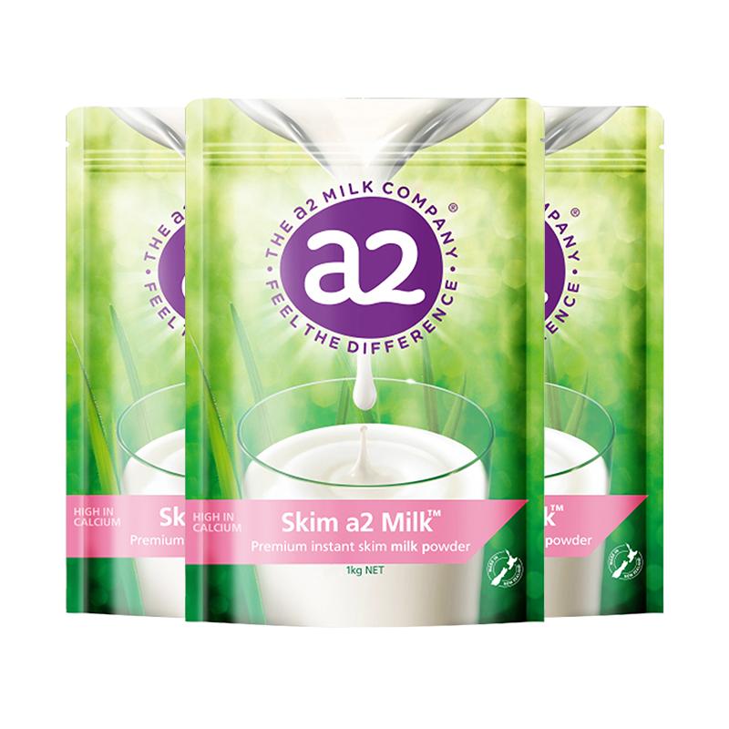 【自营】新西兰澳洲进口a2成人奶粉高蛋白脱脂高钙中老年1kg*3 265元