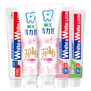 LION狮王牙膏多效护理实惠家庭装640g套组温和亮白清新口气牙膏