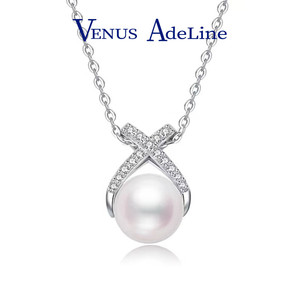 VENUS ADELINE925银淡水珍珠项链单颗吊坠