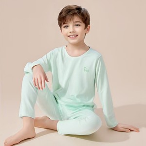 好孩子儿童春秋季男女孩套装棉莫代尔学生秋衣裤家居打底衫睡衣中