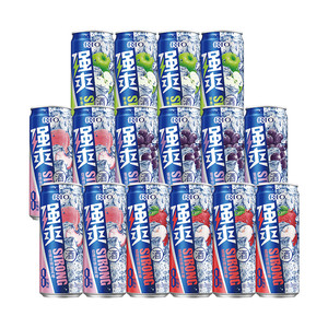 RIO锐澳预调鸡尾酒强爽8度330ml*16罐整箱低度果酒气泡酒囤货装