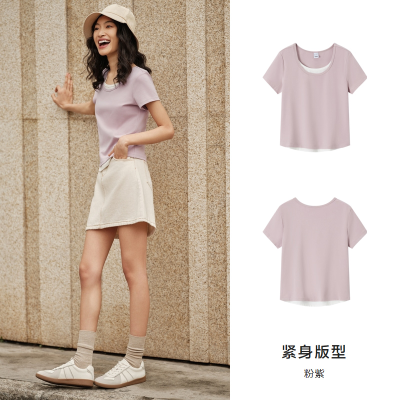 【清仓-情侣T恤合辑A】森马短袖T恤男女新款黑色上衣夏季宽松 49元
