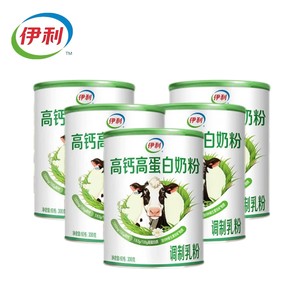 伊利奶粉旗舰店高钙高蛋白营养奶粉300g/罐营养奶粉官方正品