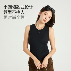 兰精莫代尔高弹运动背心速干透气休闲跑步无袖上衣防震紧身瑜伽