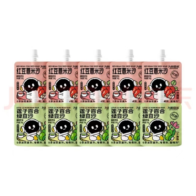 【任选10袋】九阳豆浆莲子百合绿豆沙0脂夏季绿豆冰沙消暑解渴 19.9元