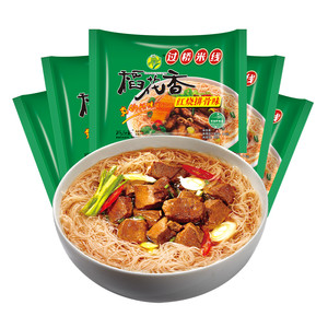 稻花香 过桥米线红烧排骨味云南米线速食冲泡正宗细粉丝泡面5袋装