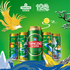 【肖战同款】青岛啤酒1903系列四季常青500ml*18听