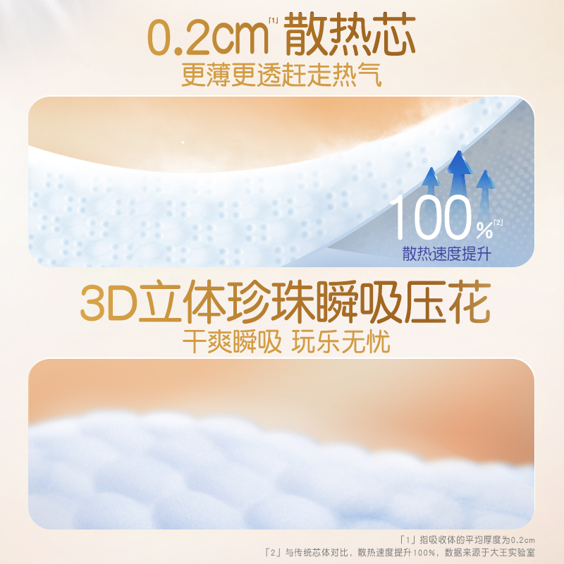 【新品首发】大王光之羽纸尿裤1包装夏季干爽婴儿超薄透气尿不湿 102.57元