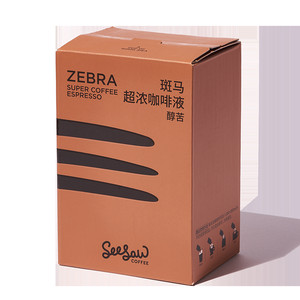 Seesaw咖啡浓缩液0脂0蔗糖咖啡液美式黑咖啡斑马榛果意式33ml*6条