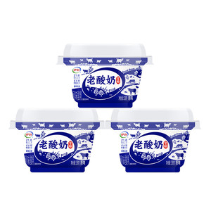 伊利宫酪老酸奶138g*12杯碗装经典原味发酵乳浓纯奶香顺丰发货