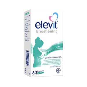 Elevit爱乐维哺乳期专用黄金素丰富母乳含维生素叶黄素DHA60粒