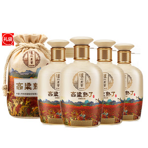 泸州老窖定制酒52度高粱熟了500ml*4瓶整箱 浓香型白酒