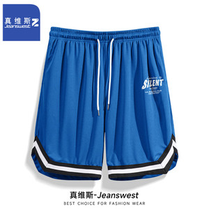 【拍2件59！旗舰店】真维斯（JEANSWEST Z+）2025新款夏季时尚百搭五分裤冰丝网眼速干短裤 