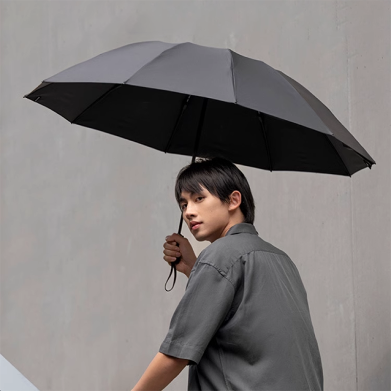 蕉下三折自动伞雨伞男女情侣加大加厚加固抗风暴反向折叠雨伞 75.6元