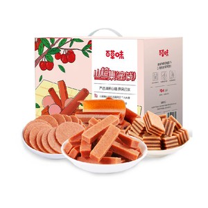 【下拉详情领补贴】百草味山楂集山楂条卷果干蜜饯休闲办公室零食