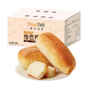 面包新语恰巴塔面包0脂肪0蔗糖饱腹代餐早餐三明治硬式面包400g