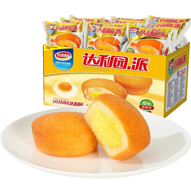 达利园糕点注心蛋黄派整箱装休闲零食大礼包营养早餐蛋糕夹心吐司 33.5元
