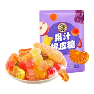 徐福记软糖橡皮糖水果果汁糖榴莲糖儿童休闲零食结婚喜糖官方正品