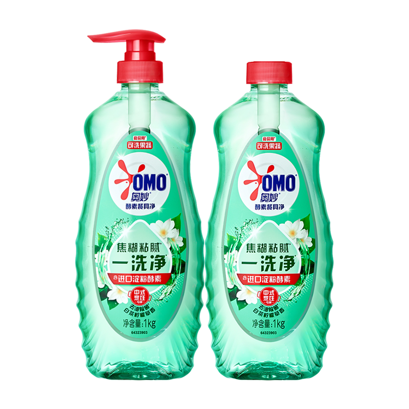 奥妙洗洁精果蔬食品用洁净洗涤温和不伤手白桃樱花香 29.9元