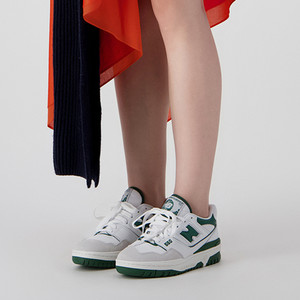 New Balance NB官方正品夏男女情侣复古休闲舒适板鞋BB550WT1