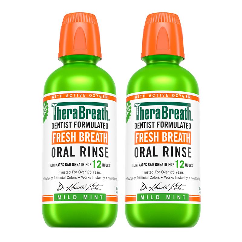 【自营】TheraBreath凯斯博士温和漱口水清新口气473ml*2瓶 123元