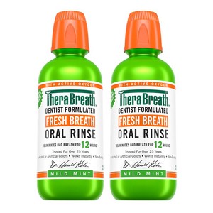 【自营】TheraBreath凯斯博士温和漱口水清新口气473ml*2瓶