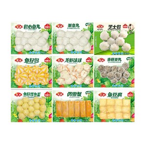 安井速冻火锅丸子鱼豆腐鱼丸关东煮食材麻辣烫火锅食材